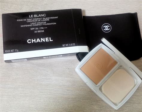 chanel le blanc whitening compact foundation review|chanel le blanc skincare.